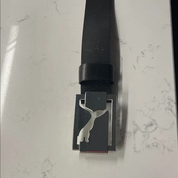 Puma Black Belt with Metallic Buckle - Picture 2 of 8